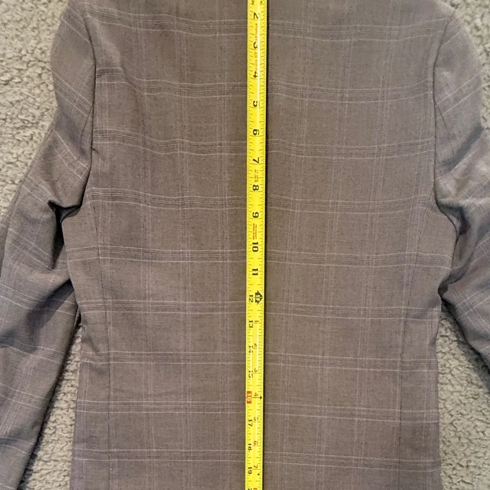 Calvin Klein Charcoal Checkered Blazer - Picture 7 of 8